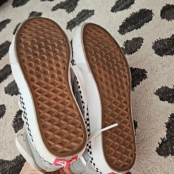 Vans Old Skool Ska-Hi Gray Suede Canvas Shoes Size 1 - Picture 8 of 9